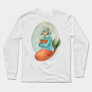 Orange mermaid Long Sleeve T-Shirt